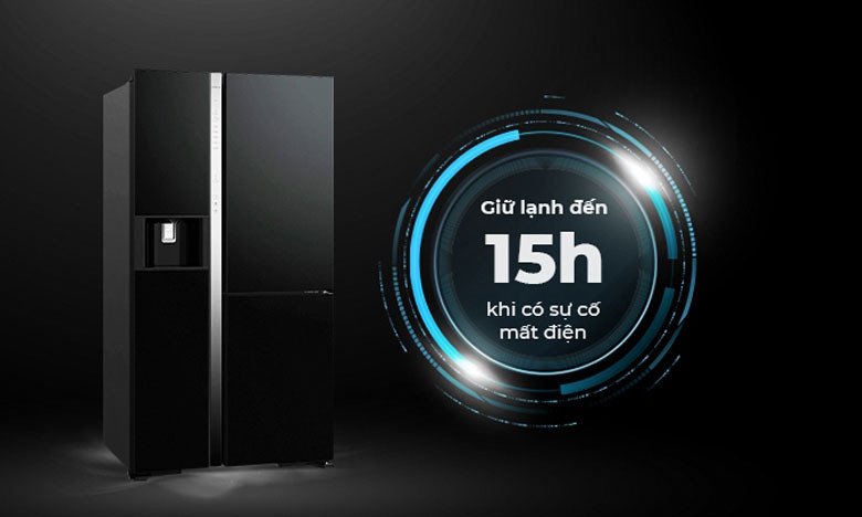 Bảng điều khiển và màn hình hiển thị trên tủ lạnh Hitachi