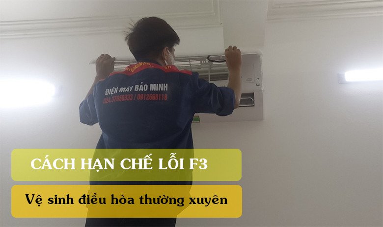 Bảo dưỡng vệ sinh định kỳ giúp phòng tránh lỗi F3 điều hòa Daikin