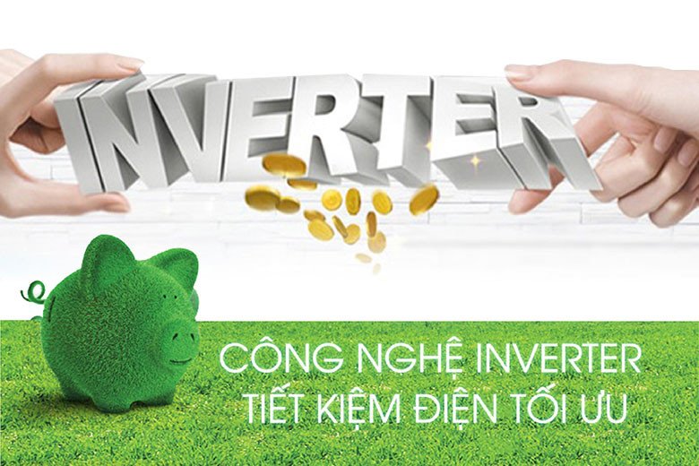 Biểu đồ minh họa công nghệ Inverter tiết kiệm điện trên điều hòa Electrolux
