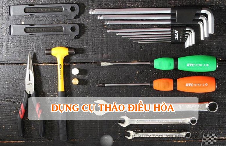 Các dụng cụ cần thiết để tháo điều hòa Samsung an toàn