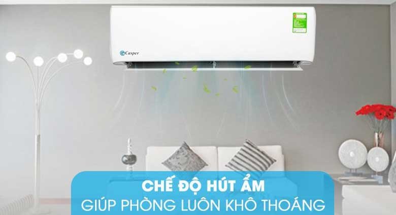 Chế độ Dry trên điều hoà Casper
