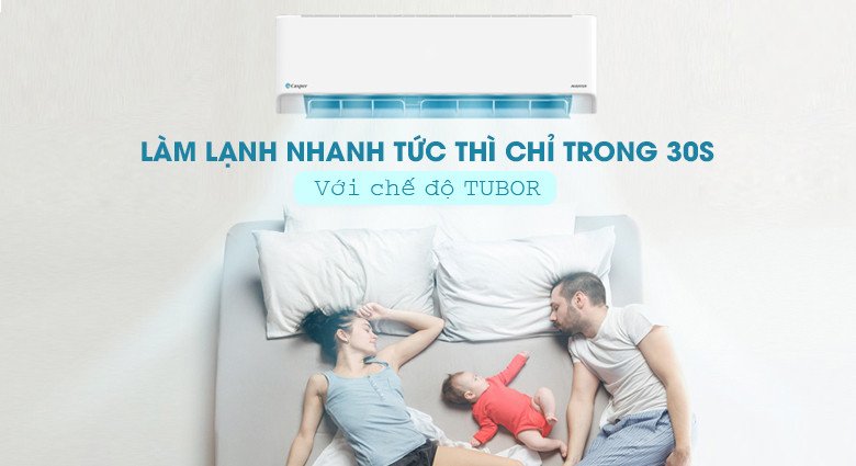 Chế độ Turbo giúp điều hòa Casper làm lạnh nhanh chóng