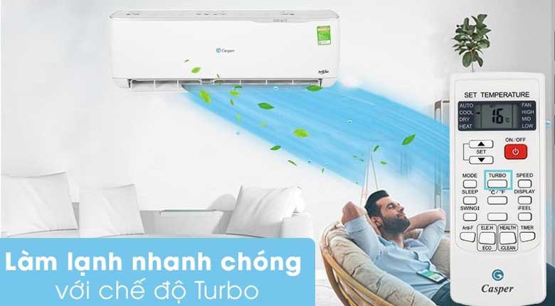 Chế độ Turbo trên điều hoà Casper