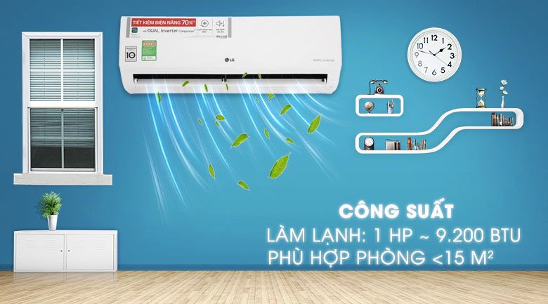 Chọn công suất máy lạnh LG phù hợp diện tích phòng