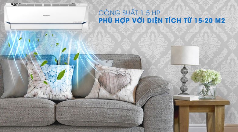 Chọn công suất phù hợp giúp máy lạnh Sharp không lạnh