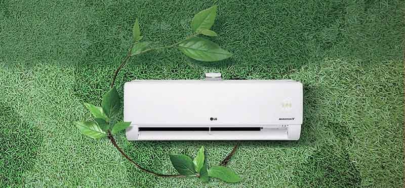 Cục lạnh điều hòa LG V13APIUV và màng lọc không khí