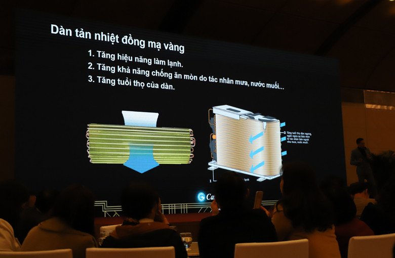 Dàn tản nhiệt bằng đồng tăng độ bền cho điều hòa Casper