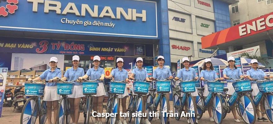 Hình ảnh điều hòa Casper trưng bày tại siêu thị