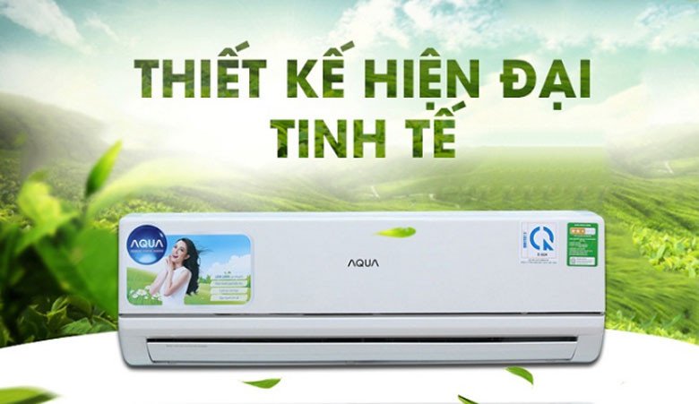 Kiểu dáng hiện đại và tinh tế của điều hòa Aqua