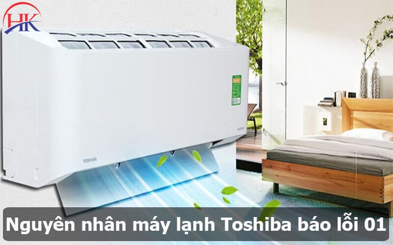 Minh họa các nguyên nhân phổ biến gây lỗi 01 trên máy lạnh Toshiba