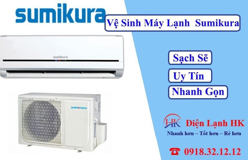 Người dùng vệ sinh dàn lạnh điều hòa Sumikura tại nhà