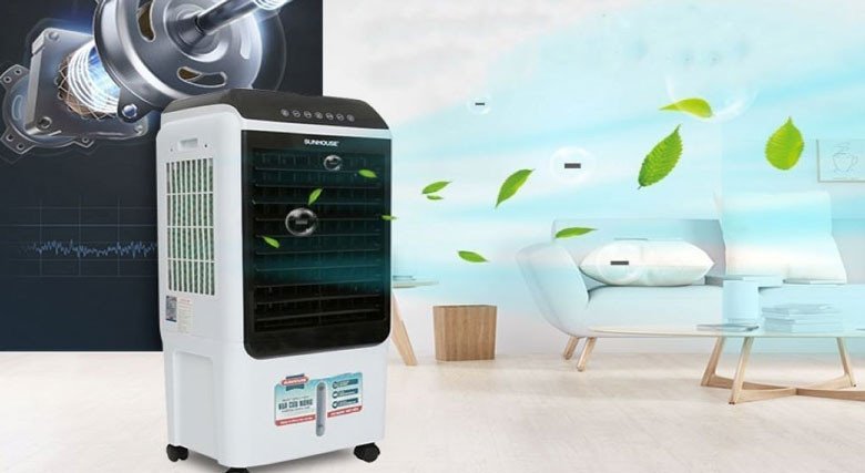 Quạt điều hòa Kangaroo KG50F64 làm mát bằng hơi nước không khô da