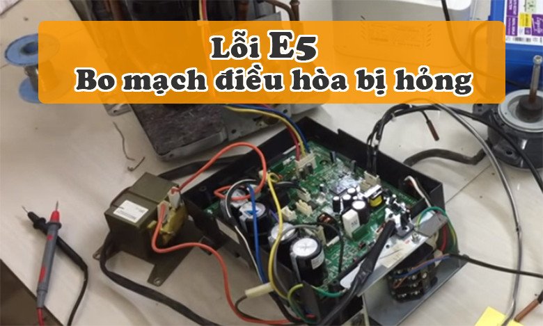 Sửa chữa board mạch điều khiển của điều hòa Casper khi báo lỗi E5