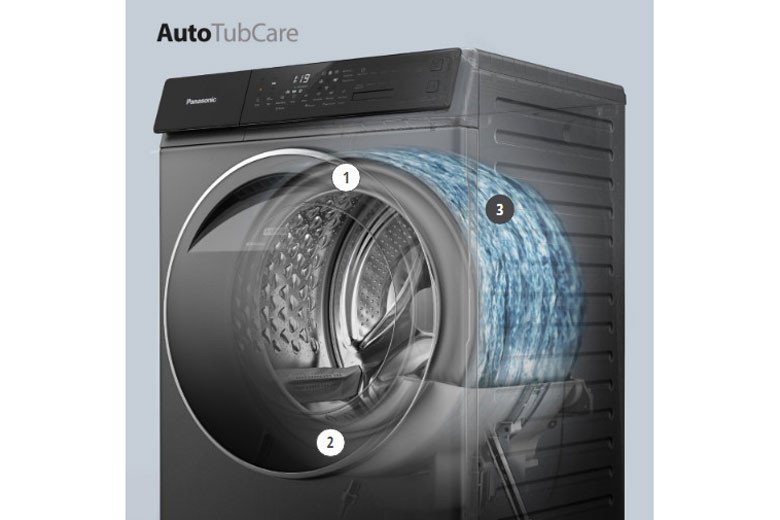Auto Tub Care giữ lồng giặt luôn sạch trên máy giặt sấy Panasonic