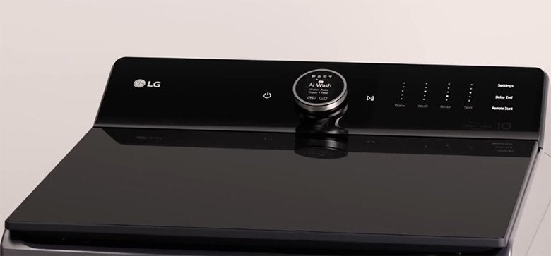 Bảng điều khiển LCD tiện lợi trên máy giặt LG 25kg TX2725AT9G
