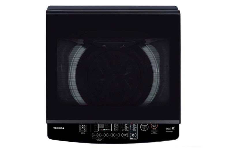 Bảng điều khiển song ngữ của máy giặt Toshiba AW-M1000FV(MK)