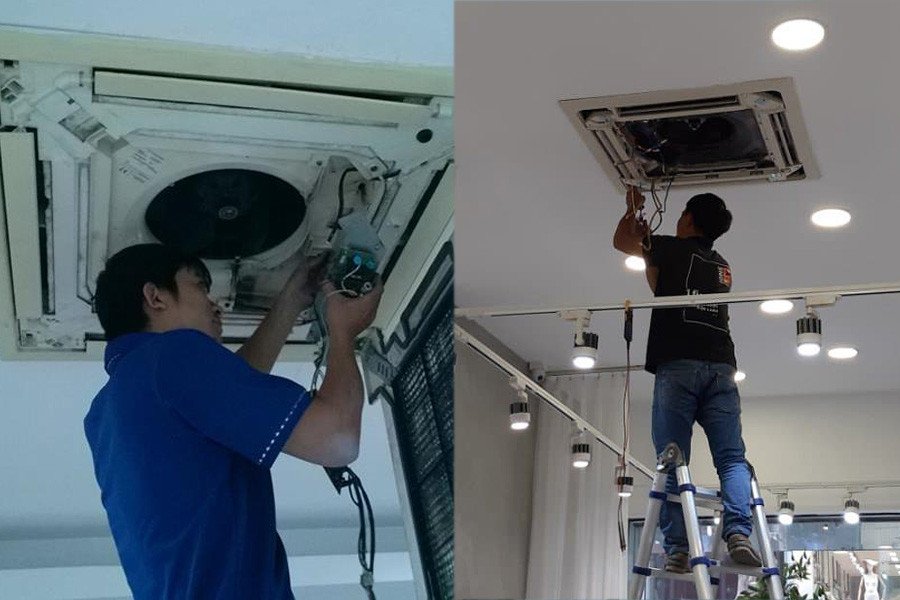 Bảo trì máy lạnh âm trần tại công trình