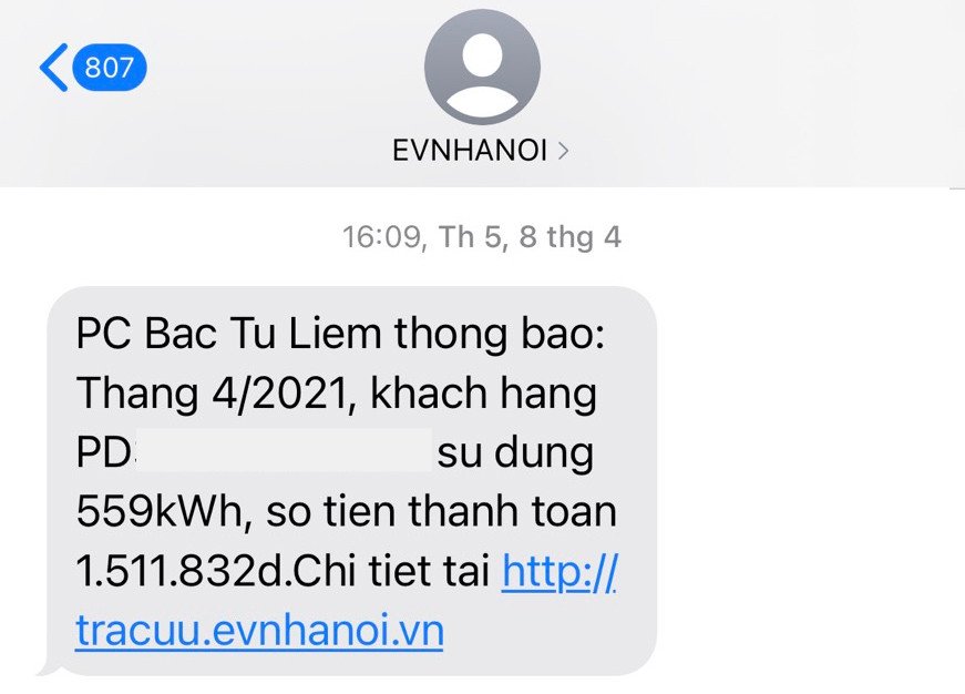 Biểu đồ so sánh lượng điện tiêu thụ thực tế của điều hòa
