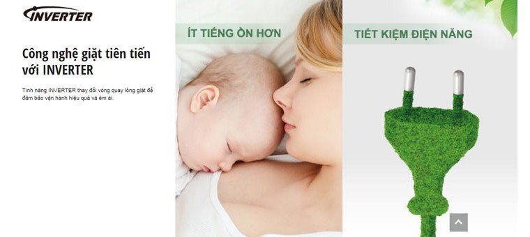 Biểu tượng công nghệ Econavi trên máy giặt Panasonic NA-128VG6WV2 giúp tiết kiệm điện nước