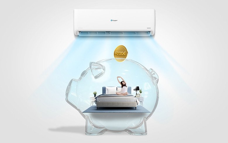 Biểu tượng công nghệ i-Saving giúp điều hòa Casper TC-09IS35 tiết kiệm điện năng hiệu quả