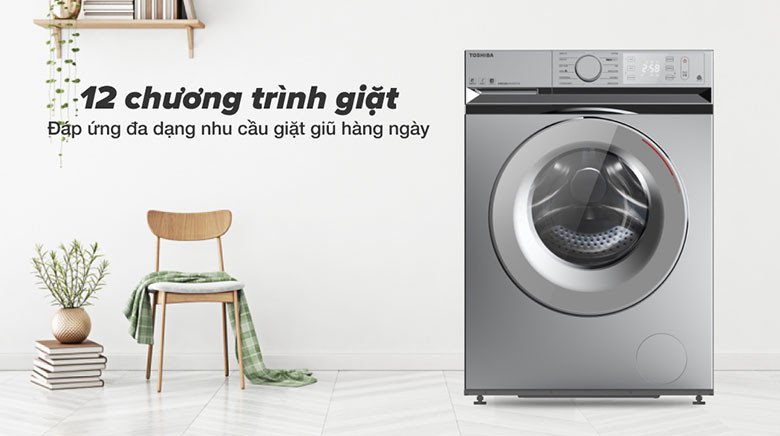 Các chương trình giặt đa dạng trên bảng điều khiển Toshiba TW-BL105A4V(SS)