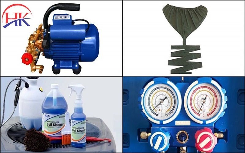 Các dụng cụ cần thiết để vệ sinh máy lạnh Samsung an toàn và hiệu quả