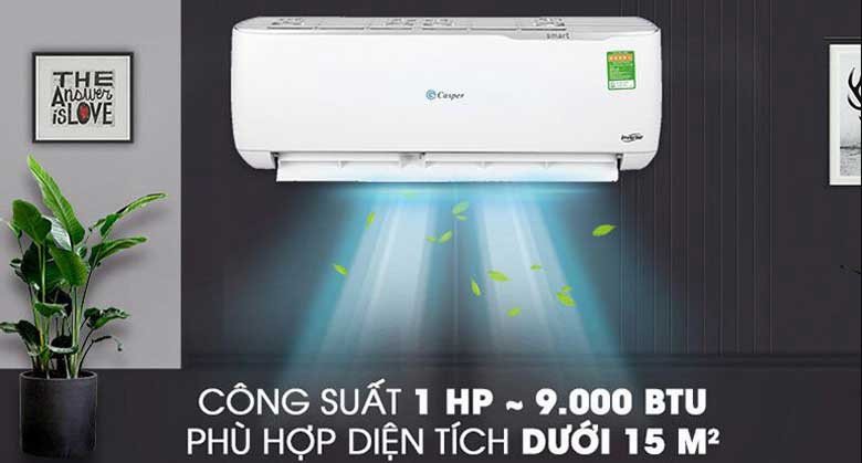 các mẫu điều hòa Casper với công suất làm lạnh khác nhau