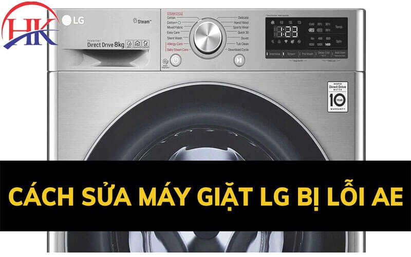 Cách sửa máy giặt Lg báo lỗi AE