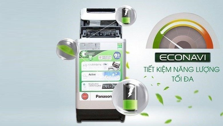 Cảm biến sinh thái Econavi trên máy giặt Panasonic giúp tiết kiệm điện