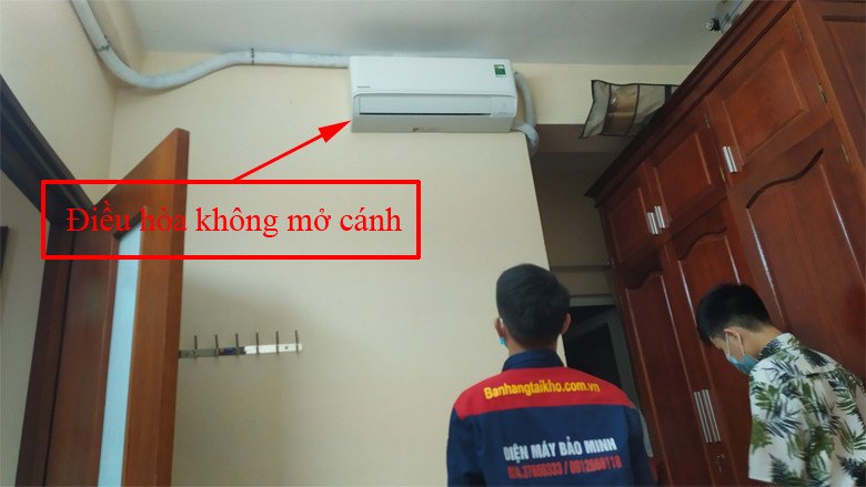 Cánh vẫy điều hòa không hoạt động trên dàn lạnh