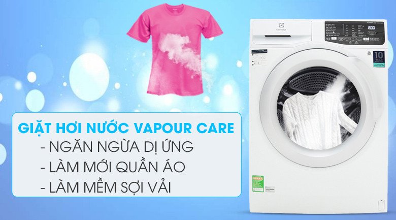 Chế độ giặt đồ len đặc biệt trên máy giặt lồng ngang Electrolux 8kg