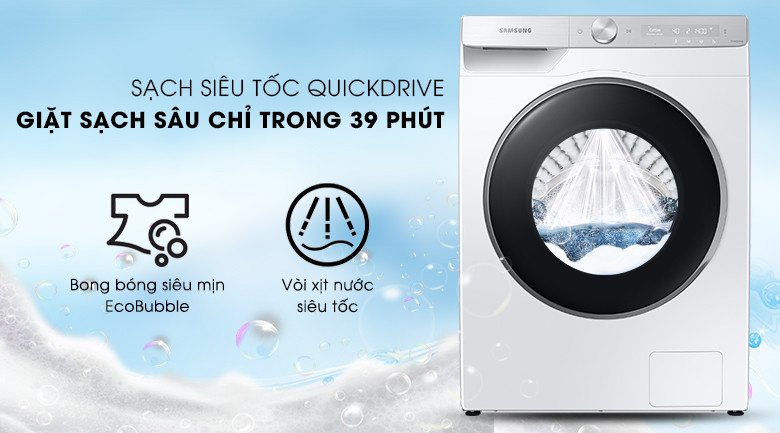 Chế độ giặt siêu tốc QuickDrive tiết kiệm thời gian