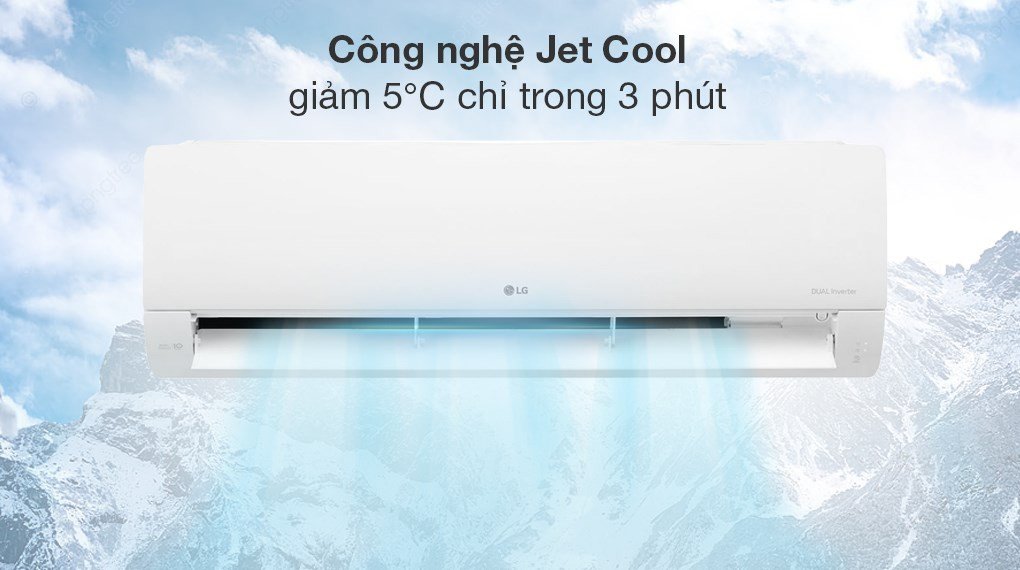 Chế độ làm lạnh nhanh Jet Cool trên máy lạnh LG V24WIN1