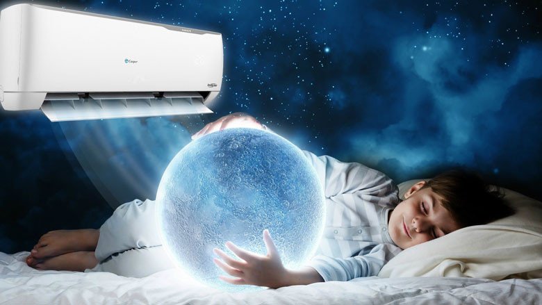 Chế độ Sleep điều hòa Casper giúp cân bằng nhiệt độ phòng ngủ