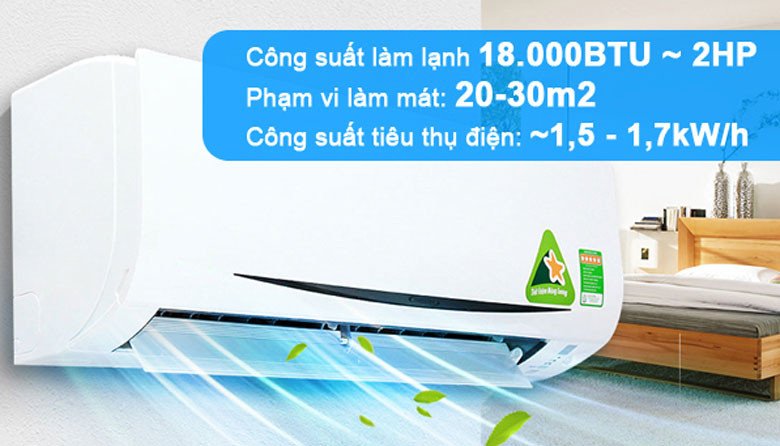 Chi tiết kích thước của điều hòa 18000 BTU