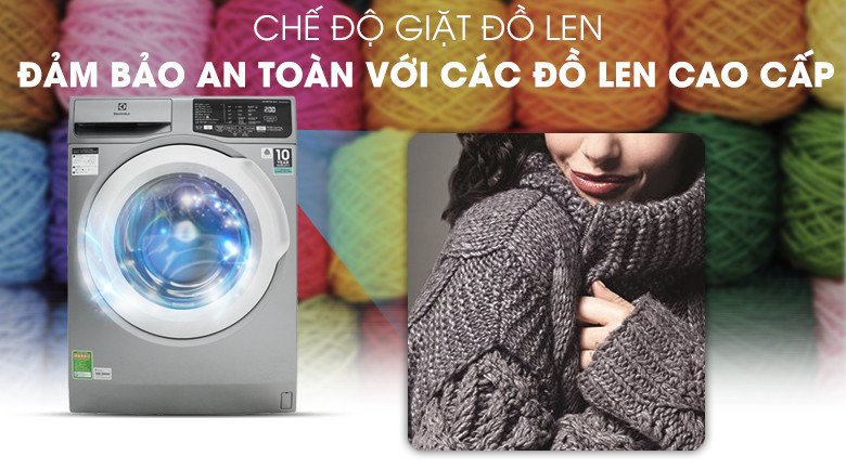 Chương trình giặt đồ len chuyên biệt trên máy Electrolux