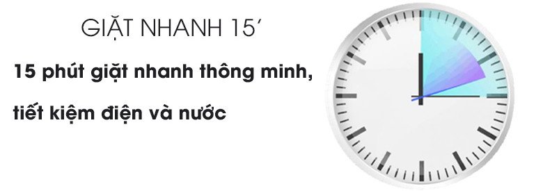 Chương trình giặt nhanh 15 phút của máy giặt Electrolux