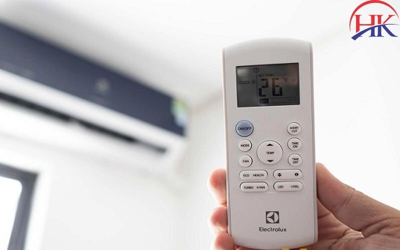 Closeup của remote máy lạnh