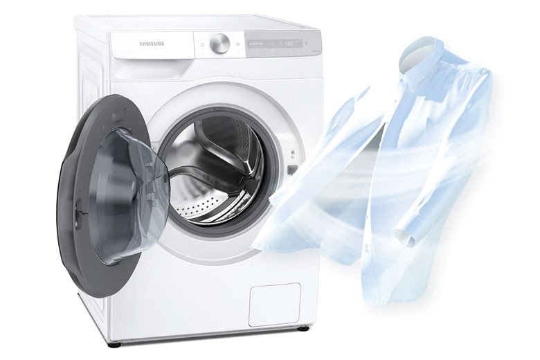 Công nghệ AirWash giặt khô trên máy giặt sấy Samsung WD12TP34DSX/SV