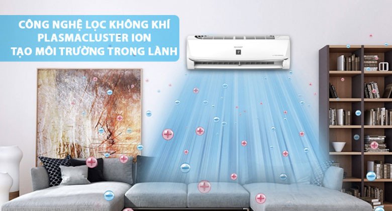 Công nghệ Plasmacluster Ion kháng khuẩn trên điều hòa Sharp