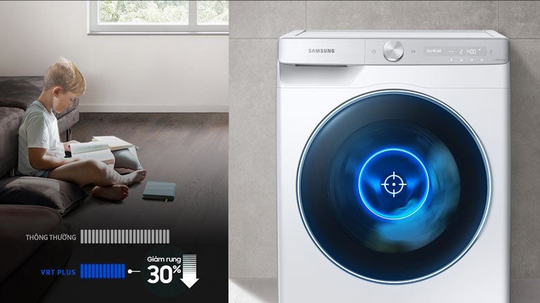 Công nghệ VRT Plus giảm rung ồn khi vận hành
