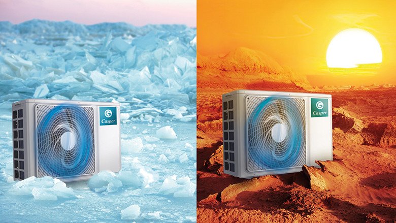 Dàn tản nhiệt mạ vàng - Điều hòa Casper 12000 BTU IC-12TL32