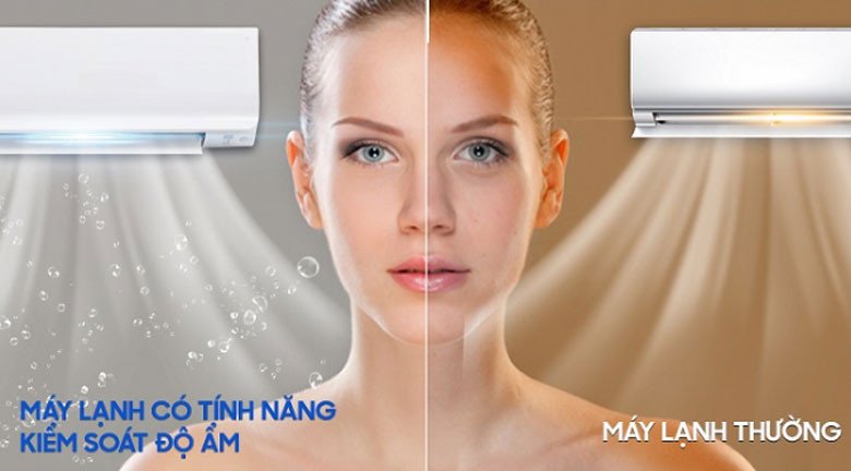 Điều hòa thông minh với chức năng kiểm soát độ ẩm bảo vệ da