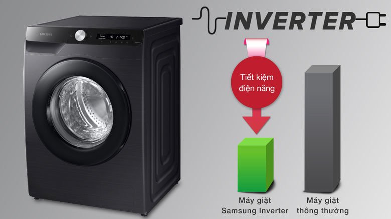 Động cơ Digital Inverter của máy giặt Samsung WW13T504DAB/SV giúp tiết kiệm điện