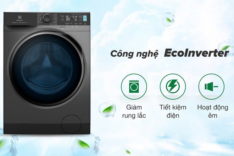 Động cơ EcoInverter giúp máy giặt Electrolux EWF1141R9SB hoạt động hiệu quả