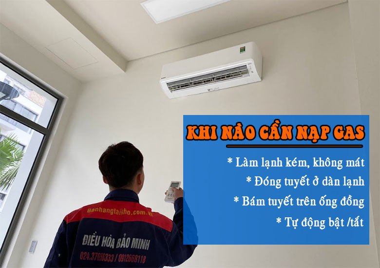 Đồng hồ đo áp suất gas điều hòa hiển thị mức gas