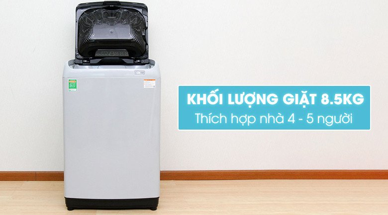 Dung tích giặt 8.5 kg máy giặt Samsung WA85J5712SG/SV