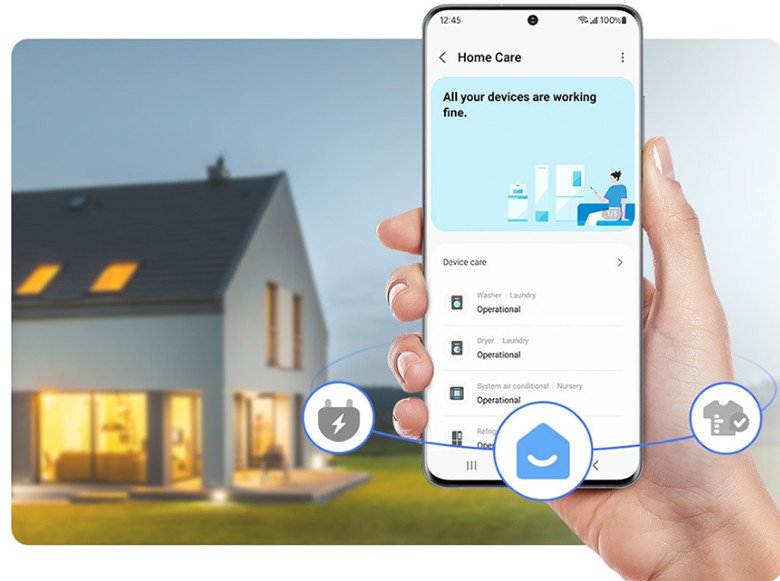 Giám sát tình trạng máy với SmartThings Home Care