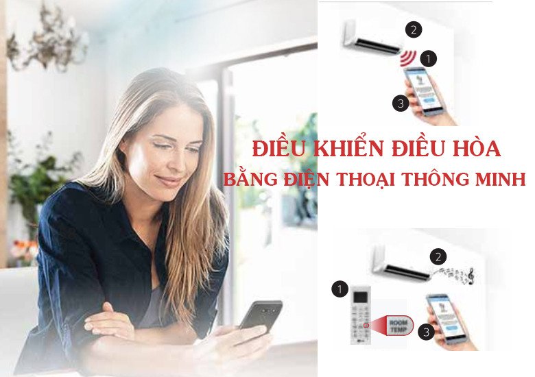 Giao diện ứng dụng điều khiển điều hòa LG bằng điện thoại