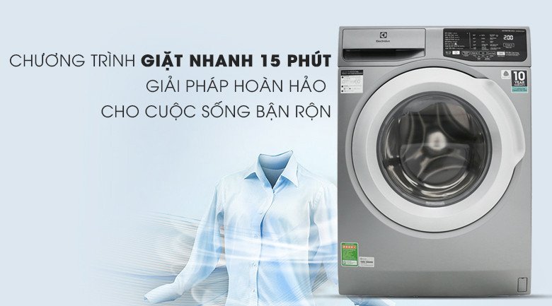 Giặt nhanh 15 phút cho quần áo ít bẩn